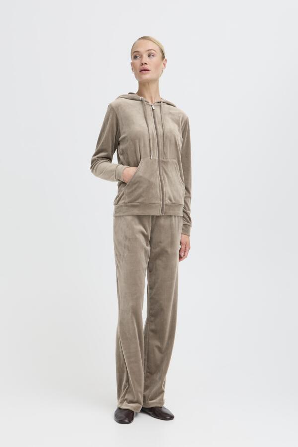 Mitza Velour Hoodie and Pant Set (Walnut)