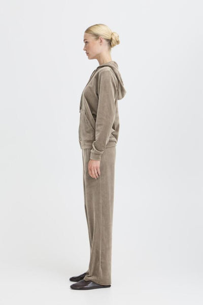 Mitza Velour Hoodie and Pant Set (Walnut)