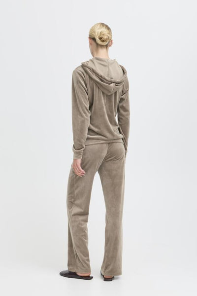 Mitza Velour Hoodie and Pant Set (Walnut)