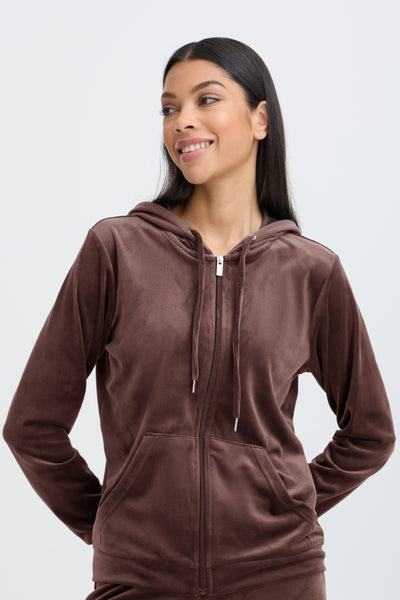 Mitza Velour Hoodie and Pant Set (Java)