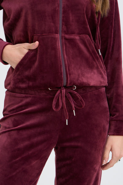 Mitza Velour Hoodie and Pant Set (Fig)