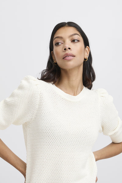 Mikala Cotton Sweater (Marshmallow)