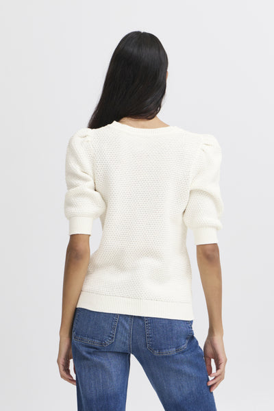 Mikala Cotton Sweater (Marshmallow)