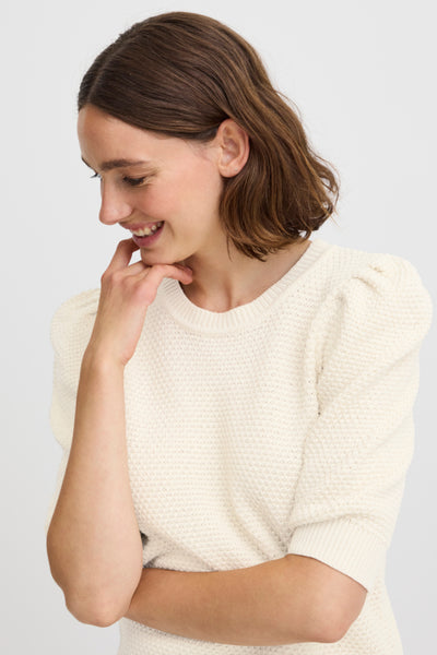 Mikala Cotton Sweater (Cream)