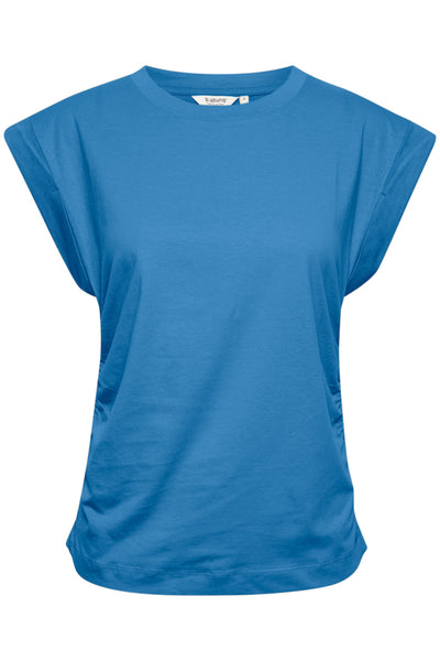 Sallia Ibiza Blue Rouched T-Shirt