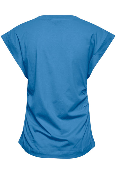 Sallia Ibiza Blue Rouched T-Shirt