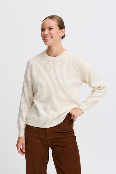 Onema Ribbed Pullover (Birch Melange)