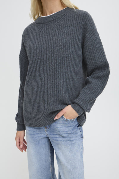Onema Ribbed Pullover (Grey)