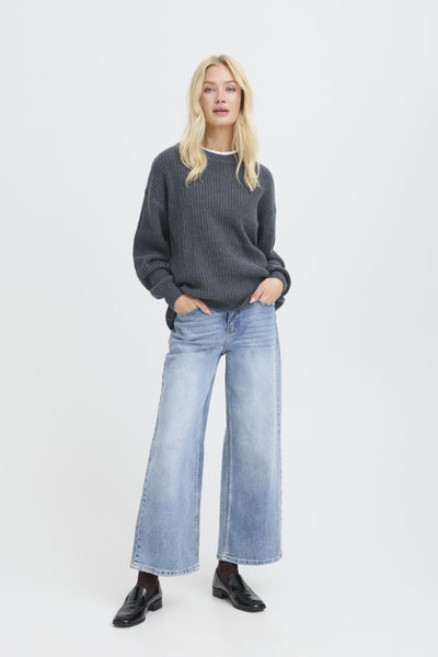 Onema Ribbed Pullover (Grey)