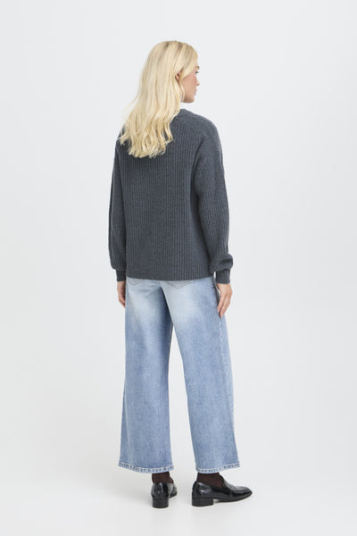 Onema Ribbed Pullover (Grey)