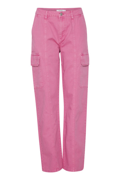Kato Cargo Highwaisted Jean (Super Pink)
