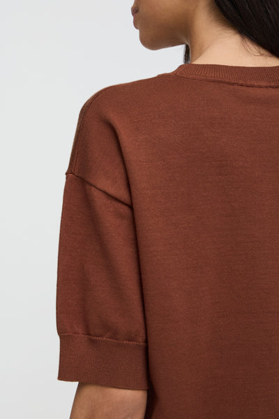 Morla Knit Top (Smoked Paprika)