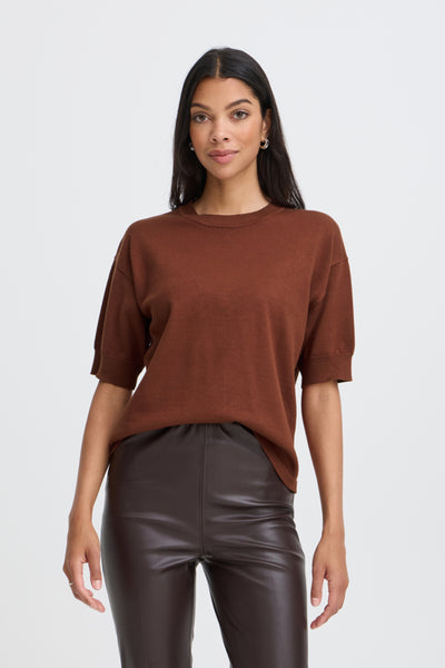 Morla Knit Top (Smoked Paprika)