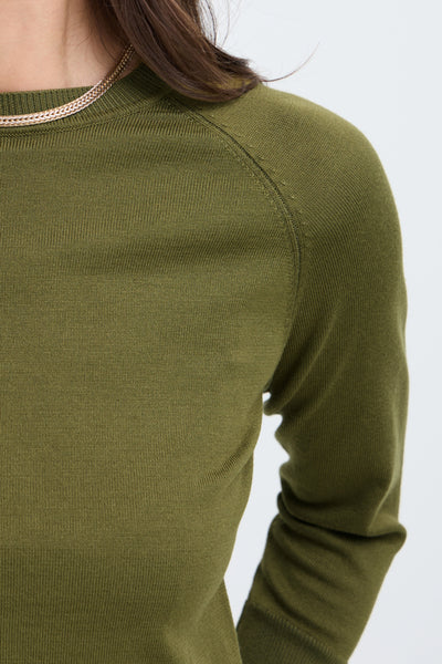 Morla Long Cuff Sweater (Avocado)