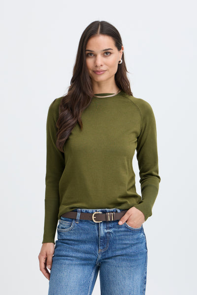 Morla Long Cuff Sweater (Avocado)
