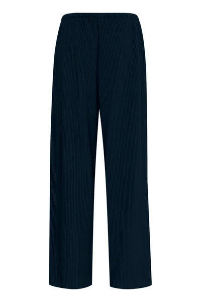 Trissa Pleated Tie Pant (Navy)