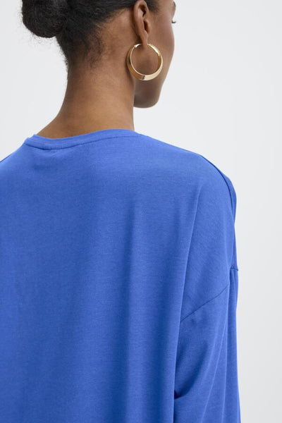 Pamila 3/4 Sleeve Top (Blue Quartz)