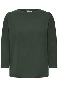 Pamila 3/4 Sleeve Top (Green Gables Green)