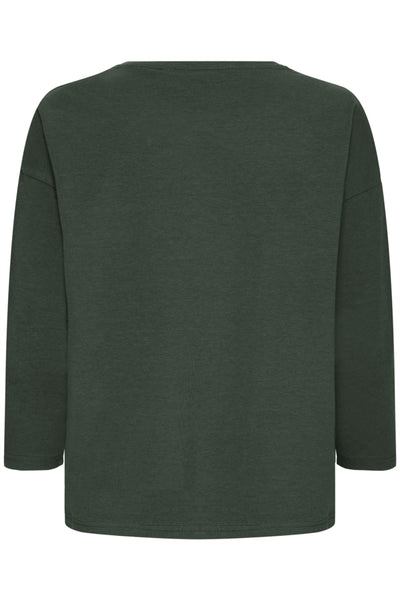 Pamila 3/4 Sleeve Top (Green Gables Green)