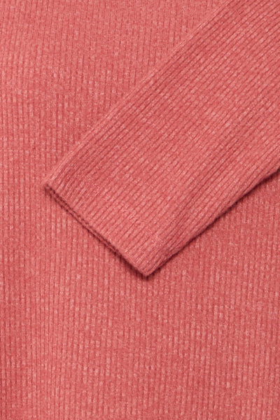 Nita Ribbed Long Sleeve Pullover (Roan Melange)