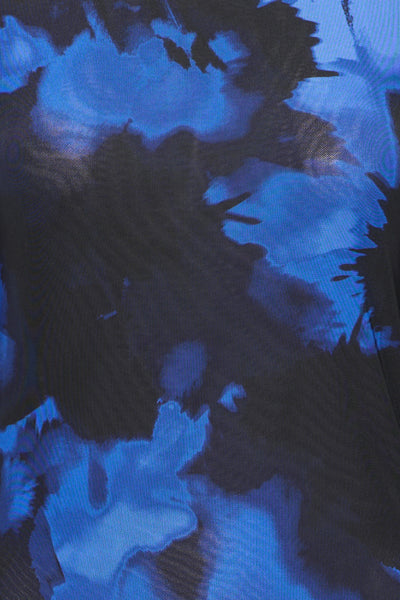 Paloma Mesh Top (Black/Blue)