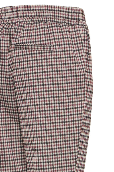 Rowan Pull On Check Pant (Red Check)