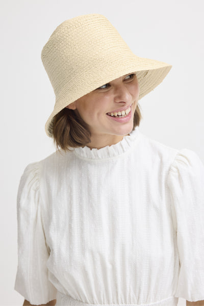 Vibbe Straw Bucket Hat -  25% OFF AT CHECKOUT - FINAL SALE