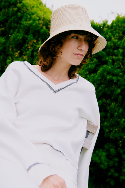 Vibbe Straw Bucket Hat -  25% OFF AT CHECKOUT - FINAL SALE