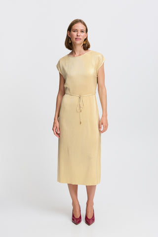 Pille Accordion Metallic Dress