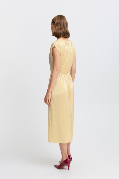 Pille Accordion Metallic Dress