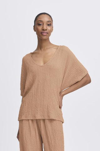 Ummi Crepe Top (Cafe Au Lait)