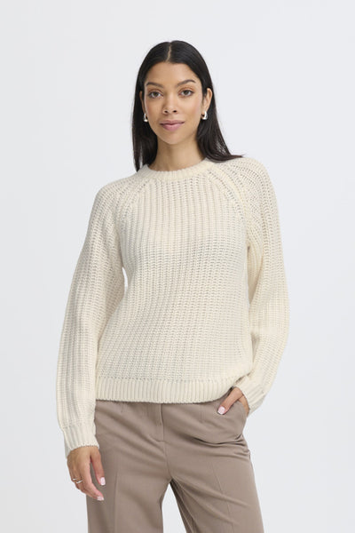 Otinka O Neck Sweater (Cream)