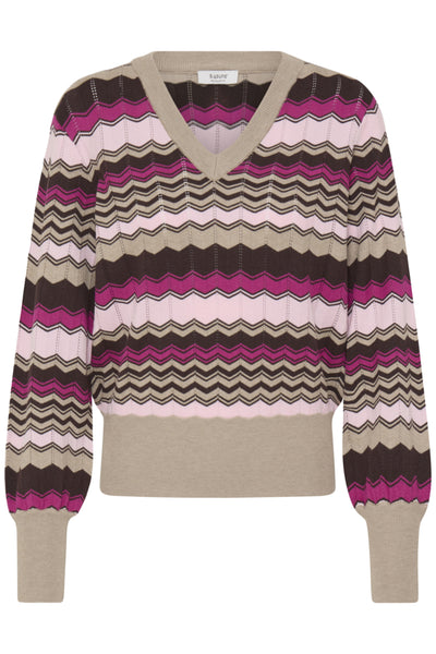 Morla Pointelle Sweater (Zig Zag)