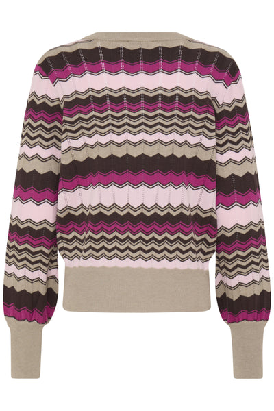 Morla Pointelle Sweater (Zig Zag)
