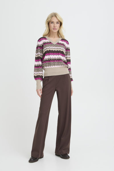 Morla Pointelle Sweater (Zig Zag)