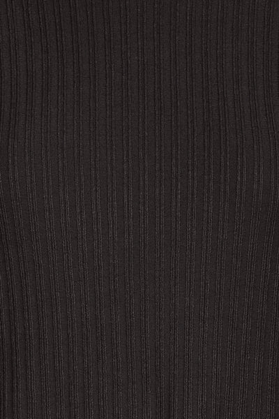 Morla Ruffle Knit Top (Black)