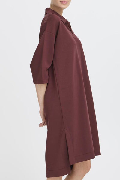 Pusti Polo Dress (Burgundy)