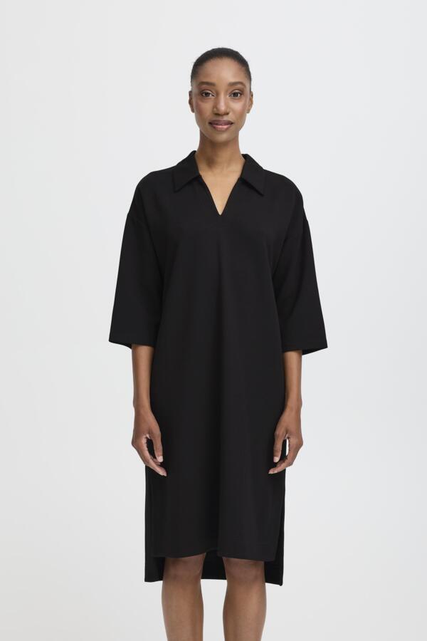 Pusti Polo Dress (Black)