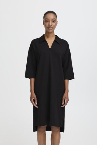 Pusti Polo Dress (Black)