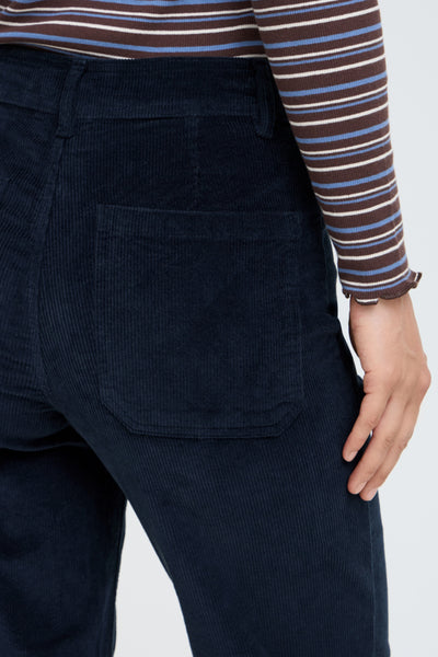 Dasik Crop Corduroy Pant (Dark Sapphire)