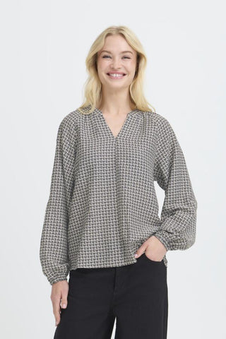 Ikaia Blouse (Neutral Print)