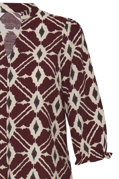 Ikaia Blouse (Red Print)