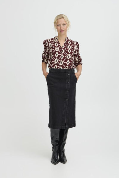 Ikaia Blouse (Red Print)