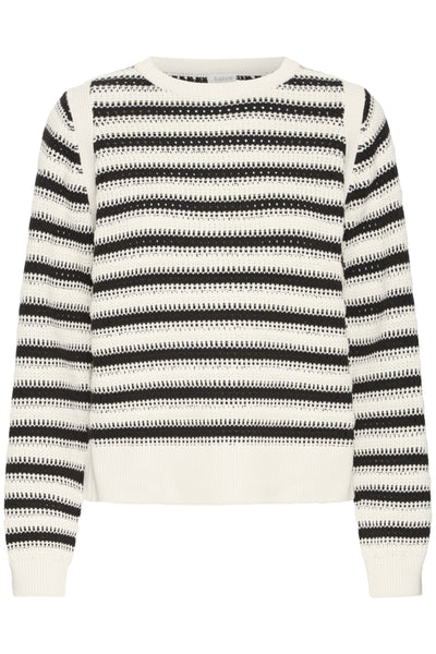 Mikayla Striped Cotton Sweater