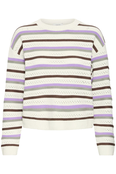Najo Stripe Cotton Blend Sweater (Birch Multi)