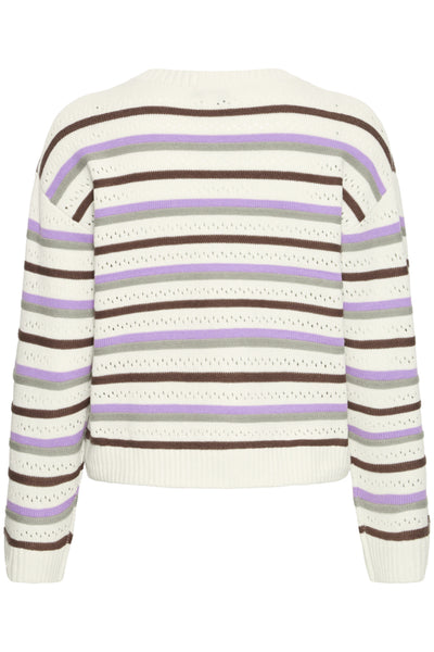Najo Stripe Cotton Blend Sweater (Birch Multi)