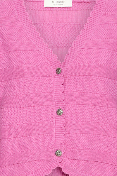 Mikayla Scalloped Cotton Cardigan (Phiox Pink)