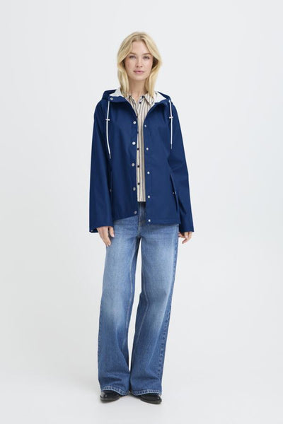 Avan Short Rain Jacket (Medieval Blue)