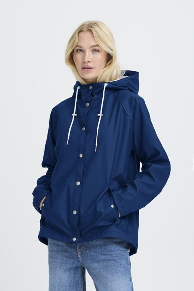 Avan Short Rain Jacket (Medieval Blue)