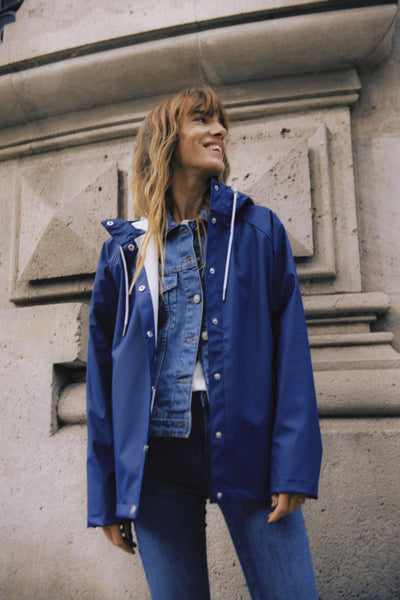 Avan Short Rain Jacket (Medieval Blue)